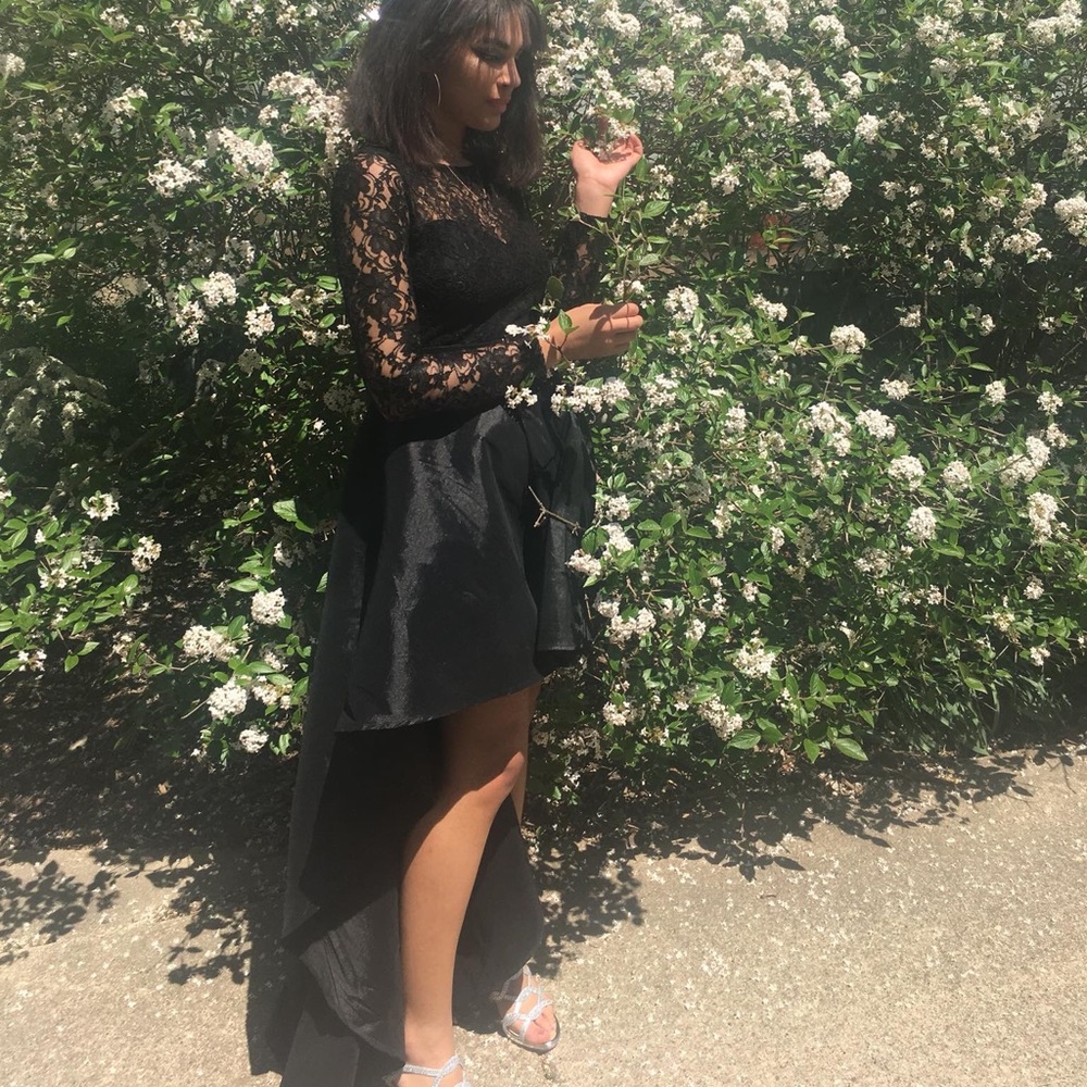 Black Lace Prom Dress